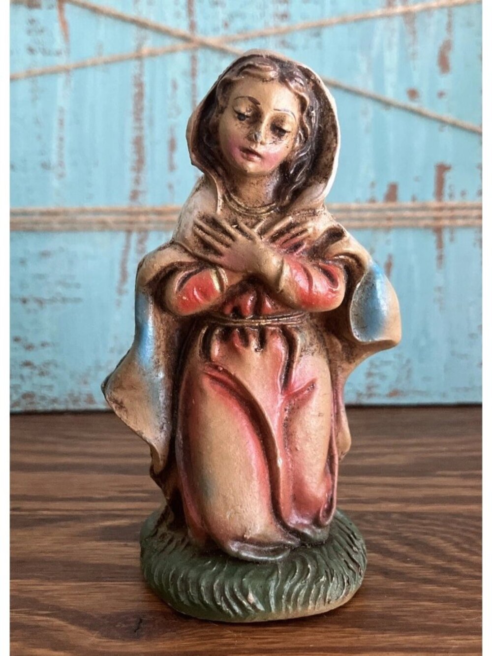 VTG Replacement Mary Figure Italy Christmas Nativity Scene Small 3.75”